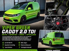 Volkswagen Caddy - 2.0 TDI UNIEKE caddy viper green 185pk leer 19"