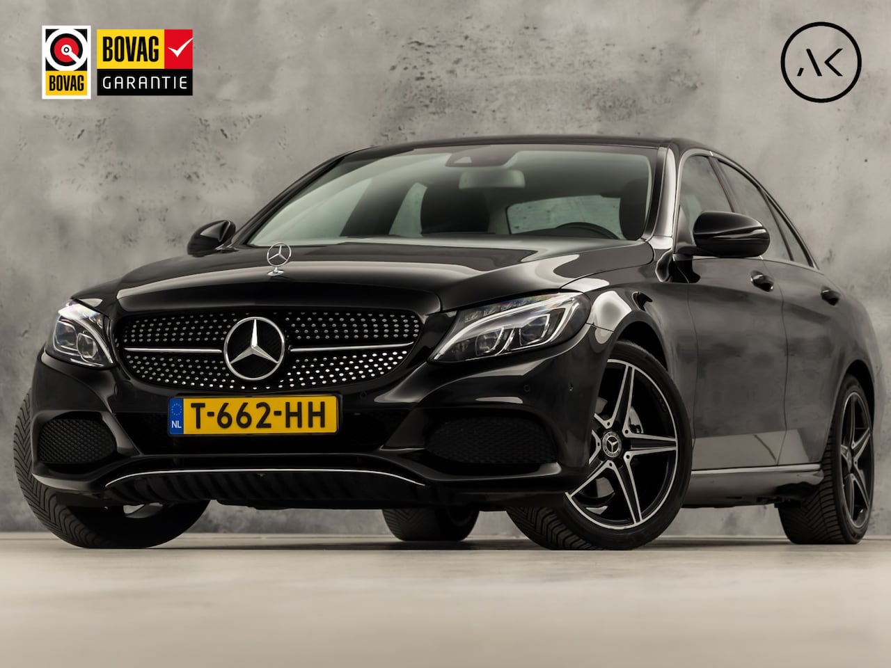 Mercedes-Benz C-klasse - 200 Sport 184Pk Automaat (GROOT NAVI, DIAMOND GRILL, LEDER, STOELVERWARMING, ELEK SPORTSTO - AutoWereld.nl