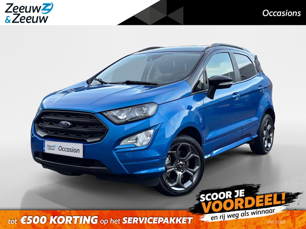 Ford EcoSport - 1.0 EcoBoost ST-Line | Two-Tone | Winter Pakket | Half lederen bekleding | Parkeersensoren - AutoWereld.nl