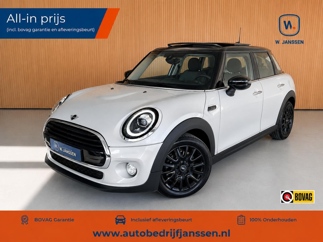 MINI Cooper - 1.5 Cooper Greenwich Cruise | Pano | Carplay | Parkeersensoren - AutoWereld.nl