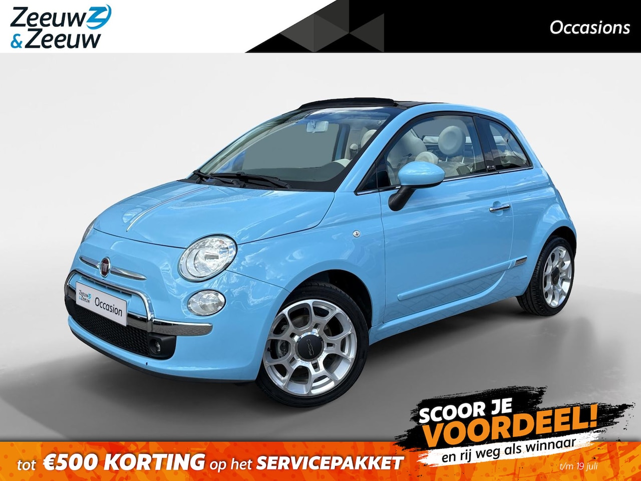 Fiat 500 C - 0.9 TwinAir Lounge |Automaat| elektrisch bedienbare kap|12 Maanden Bovag garantie| - AutoWereld.nl