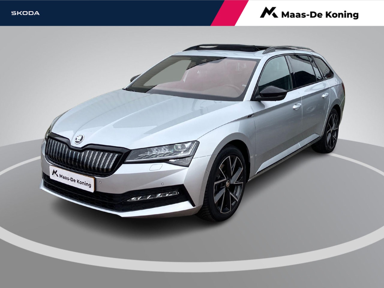 Skoda Superb Combi - 1.4TSI 160kW/218PK iV Sportline DSG · Panoramadak · Trekhaak · 360°Camera + Parkeersensore - AutoWereld.nl