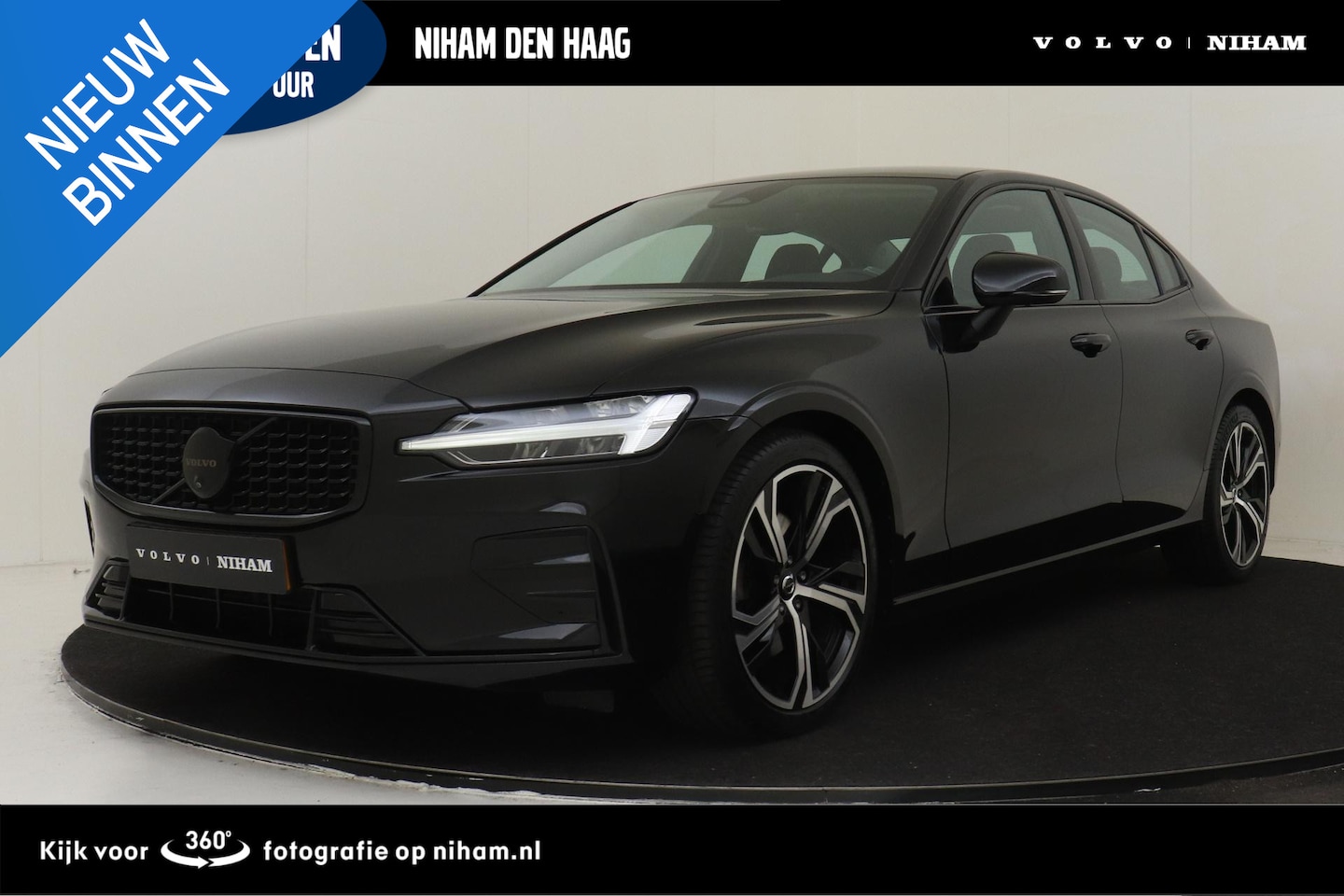 Volvo S60 - B4 (M-HYBRID) PLUS DARK -LEDER|POWER-SEATS|360°CAM|CLIMATE|BLIS|BLACK.BADGE|19" - AutoWereld.nl