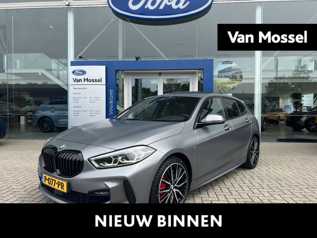 BMW 1-serie - 118i Executive | M-Sport | 19-Inch | BMW-Individual Frozen Grey | Panodak | Stoelverwarmin - AutoWereld.nl