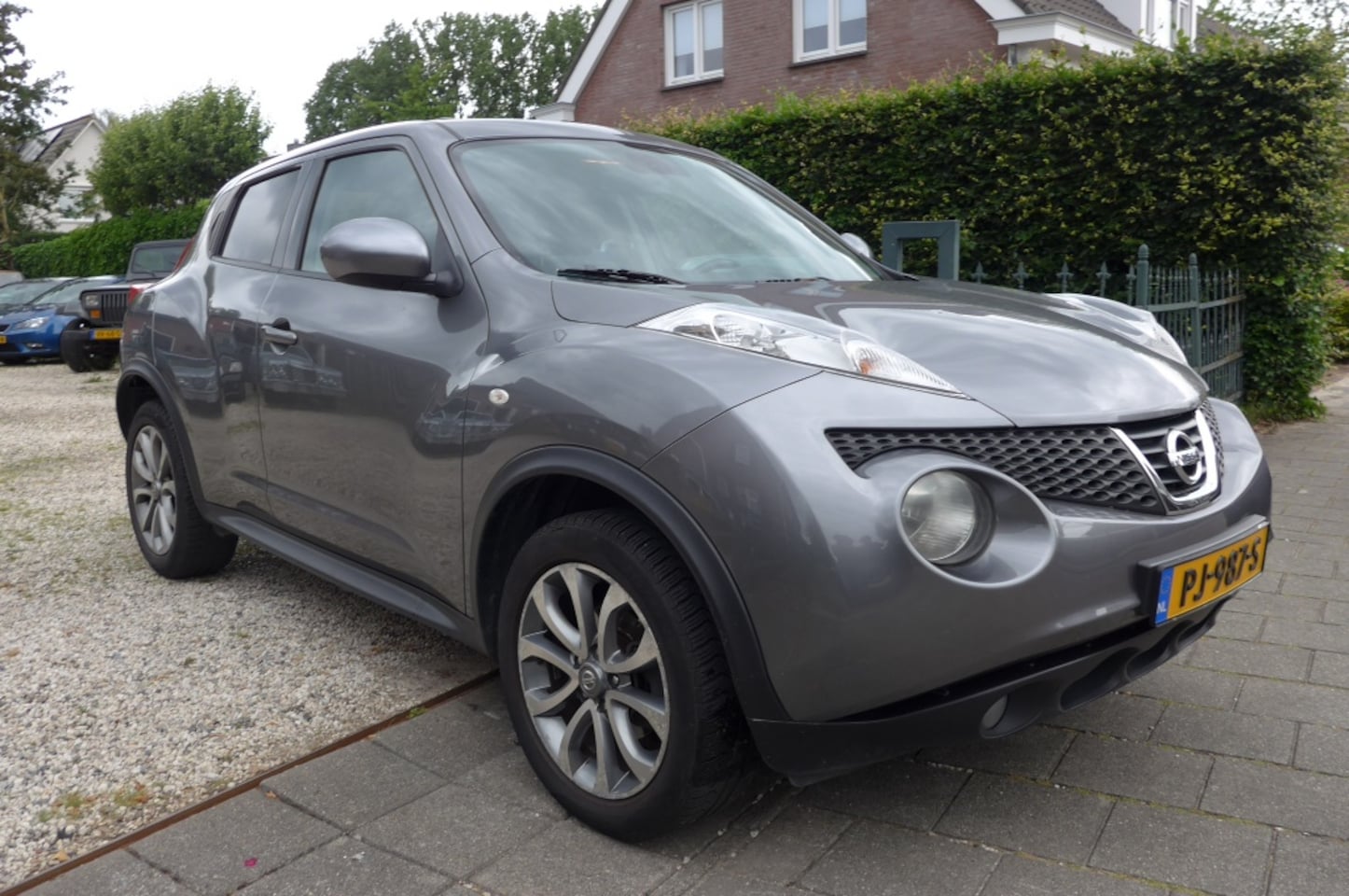 Nissan Juke - 1.6 Tekna Leder Airco Nav Achteruitrij cam - AutoWereld.nl
