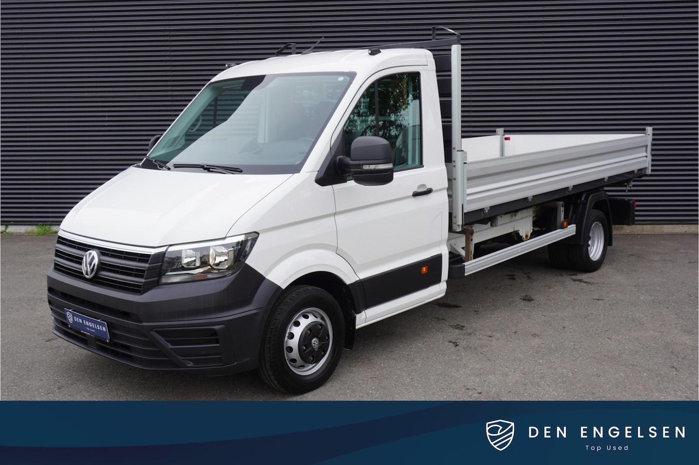 Volkswagen Crafter - 180pk Dubbellucht 3-Zijdige kipper Trekhaak Navigatie Apple Airco carplay Tipper - AutoWereld.nl