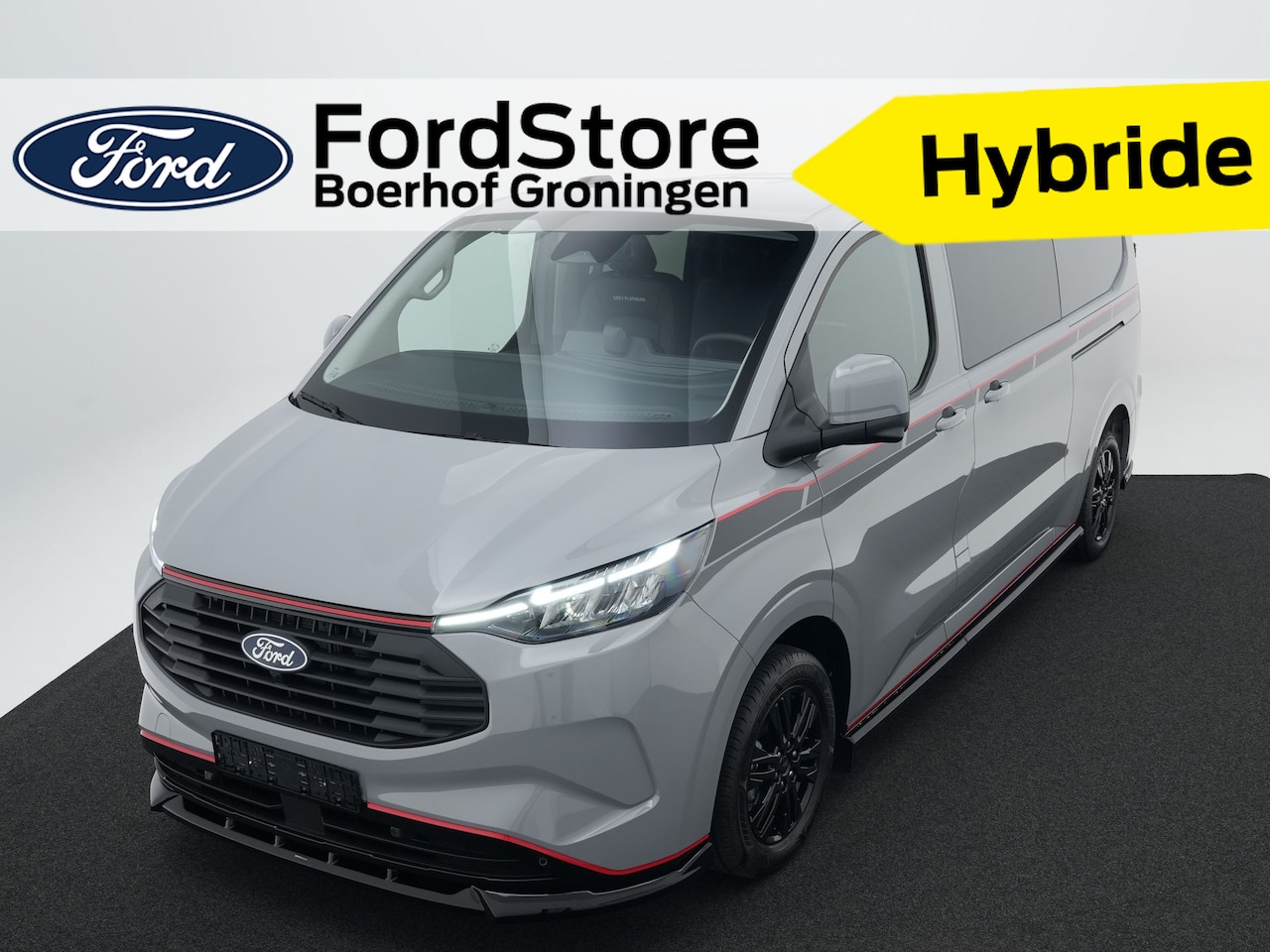 Ford Transit Custom - 320 2.5 PHEV L2H1 Grey Platinum DC - AutoWereld.nl