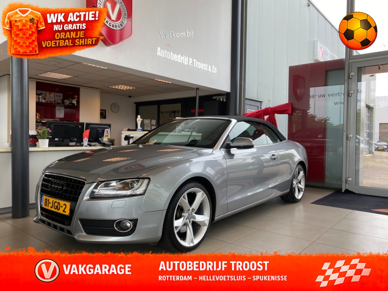 Audi A5 Cabriolet - 3.2 FSI Pro Line 3.2 FSI Pro Line,NL Auto,S Linepakket,Automaat,Leder &Stoelverwarming,Navigatie,Achteruitr - AutoWereld.nl