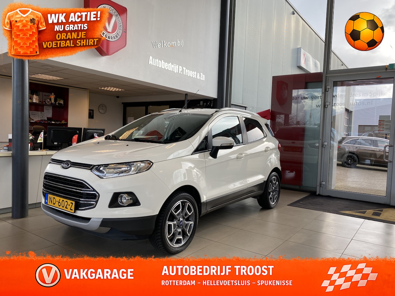 Ford EcoSport - 1.0 EcoBoost Titanium 1.0 EcoBoost Titanium,Dealeronderhouden,Navigatie,Parkeerassistent,Climate&Cruisecontrol,S - AutoWereld.nl