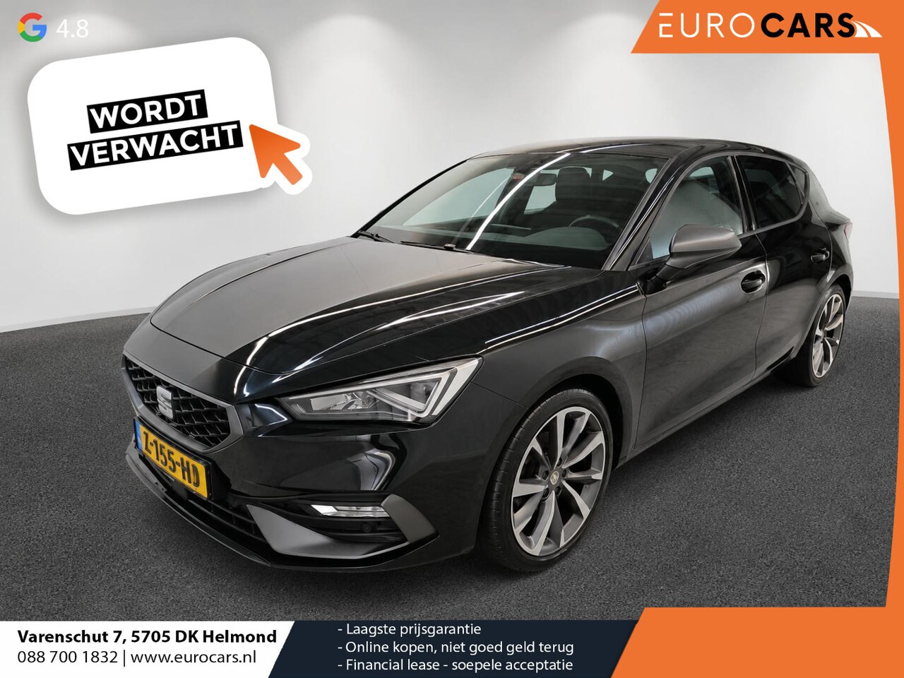 SEAT Leon - 1.0 eTSI FR Business Intense Matrix LED Adaptive Cruise Park Assist Virtual Cockpit 10" na - AutoWereld.nl
