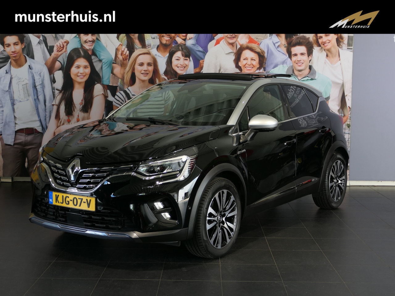 Renault Captur - 1.6 E-Tech Hybrid 145 Initiale Paris - Elektr schuif/kanteldak - Dodehoek - Sensor v+a - - AutoWereld.nl