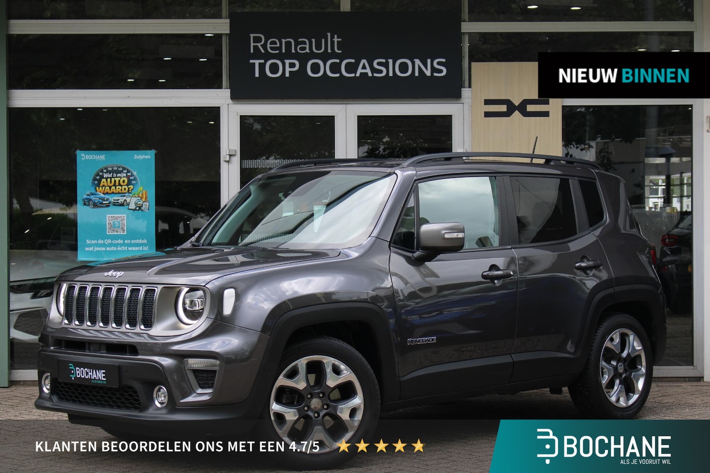 Jeep Renegade - 1.0T Limited Navigatie | Stoel en Stuurverwarming | Adaptieve Cruise Control | Dodehoek de - AutoWereld.nl