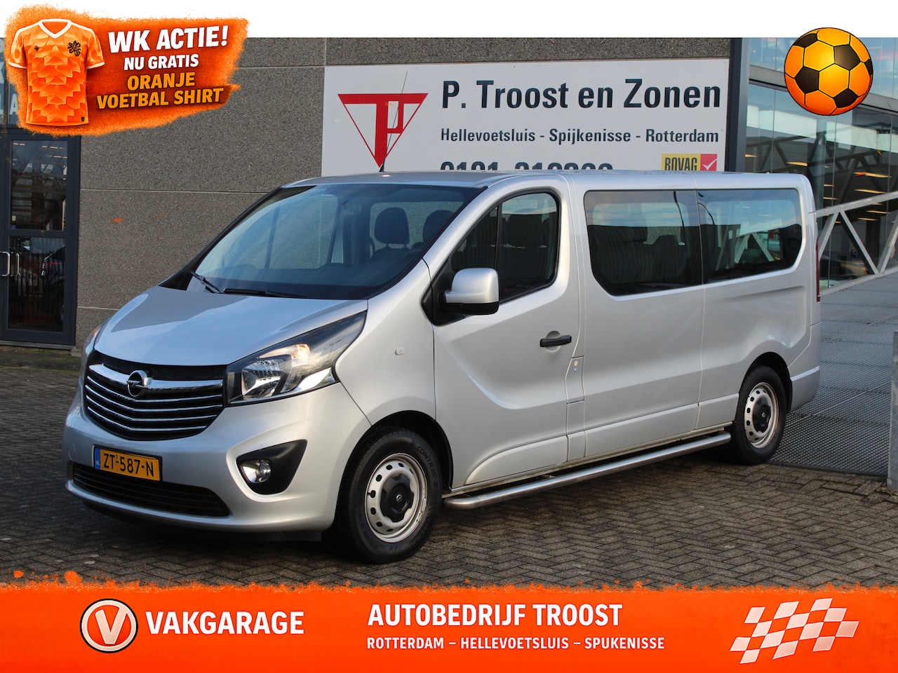 Opel Vivaro Combi - 1.6 CDTI L2H1 9 Persoons/20650 excl. BTW/Navigatie/Airco/Cruise control/BTW auto/Side bars - AutoWereld.nl