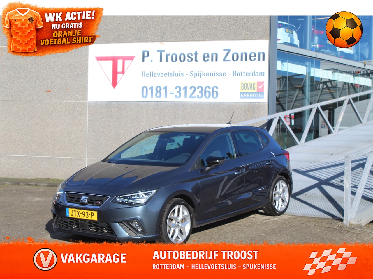 SEAT Ibiza - 1.0 TSI FR Apple carplay/Stoelverwarming/Climate controle/Led dagrijverlichting/Licht meta - AutoWereld.nl