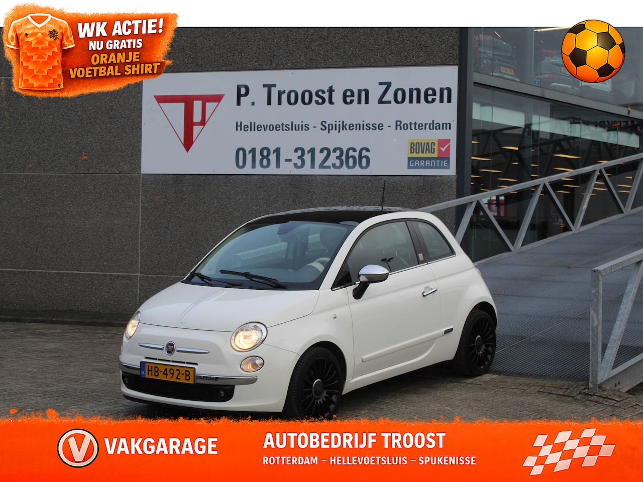 Fiat 500 - 0.9 TwinAir Turbo Rivièra Maison Panoramadak/Lederen bekleding/Climate control/Licht metal - AutoWereld.nl