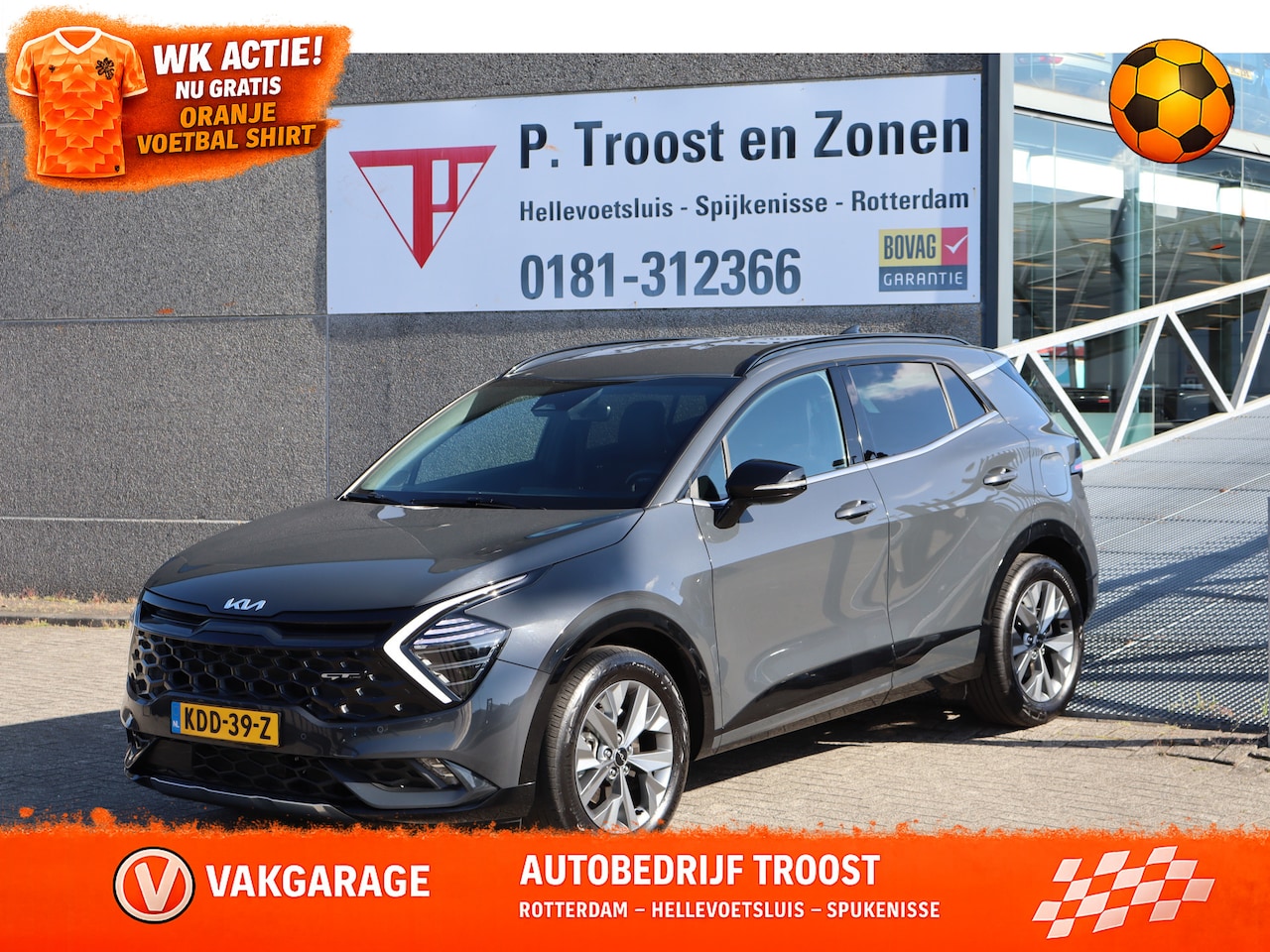 Kia Sportage - 1.6 T-GDi Hybrid GT-Line Stoelverwarming voor+achter/Stuurverwarming/Achteruitrijcamera/Ap - AutoWereld.nl