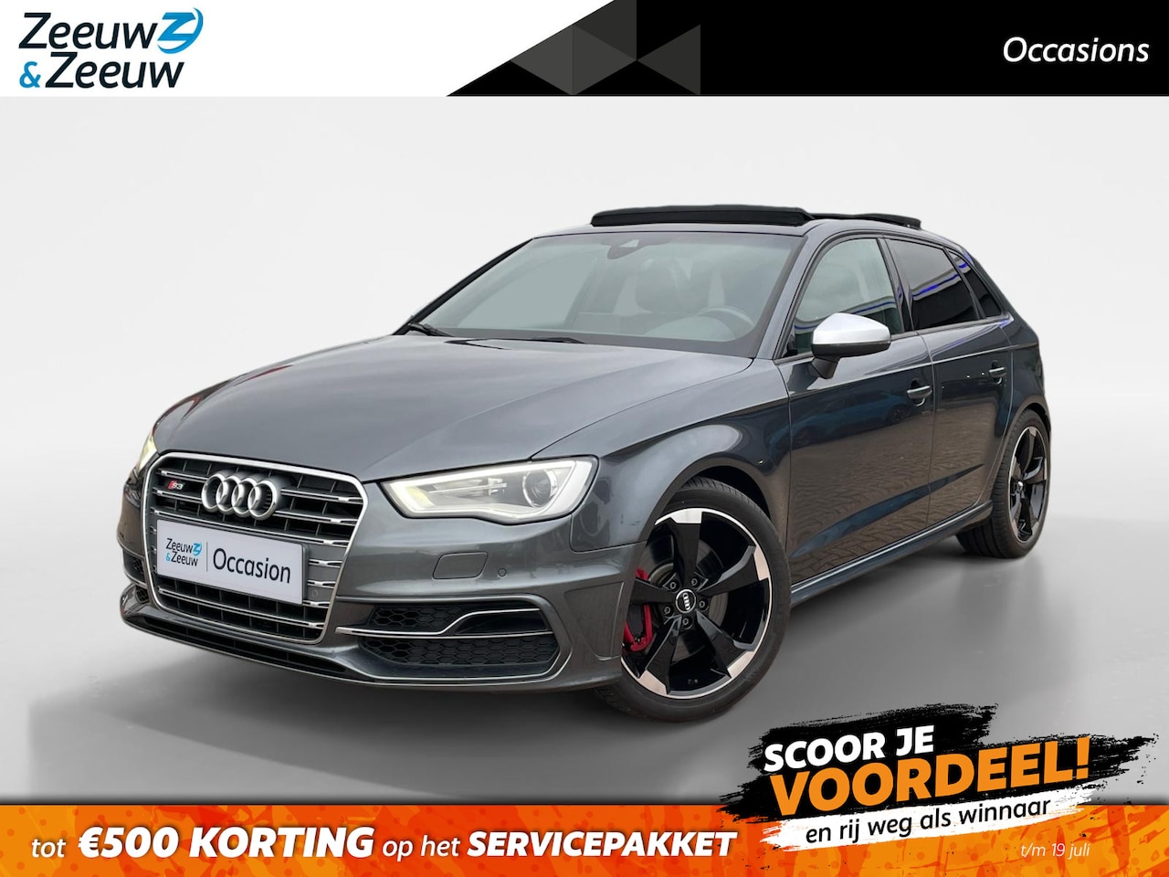 Audi A3 Sportback - 2.0 TFSI S3 quattro Pro Line Plus *Automaat*Navigatie*Schuif/Kanteldak*LED*LM.Velgen. IN Z - AutoWereld.nl