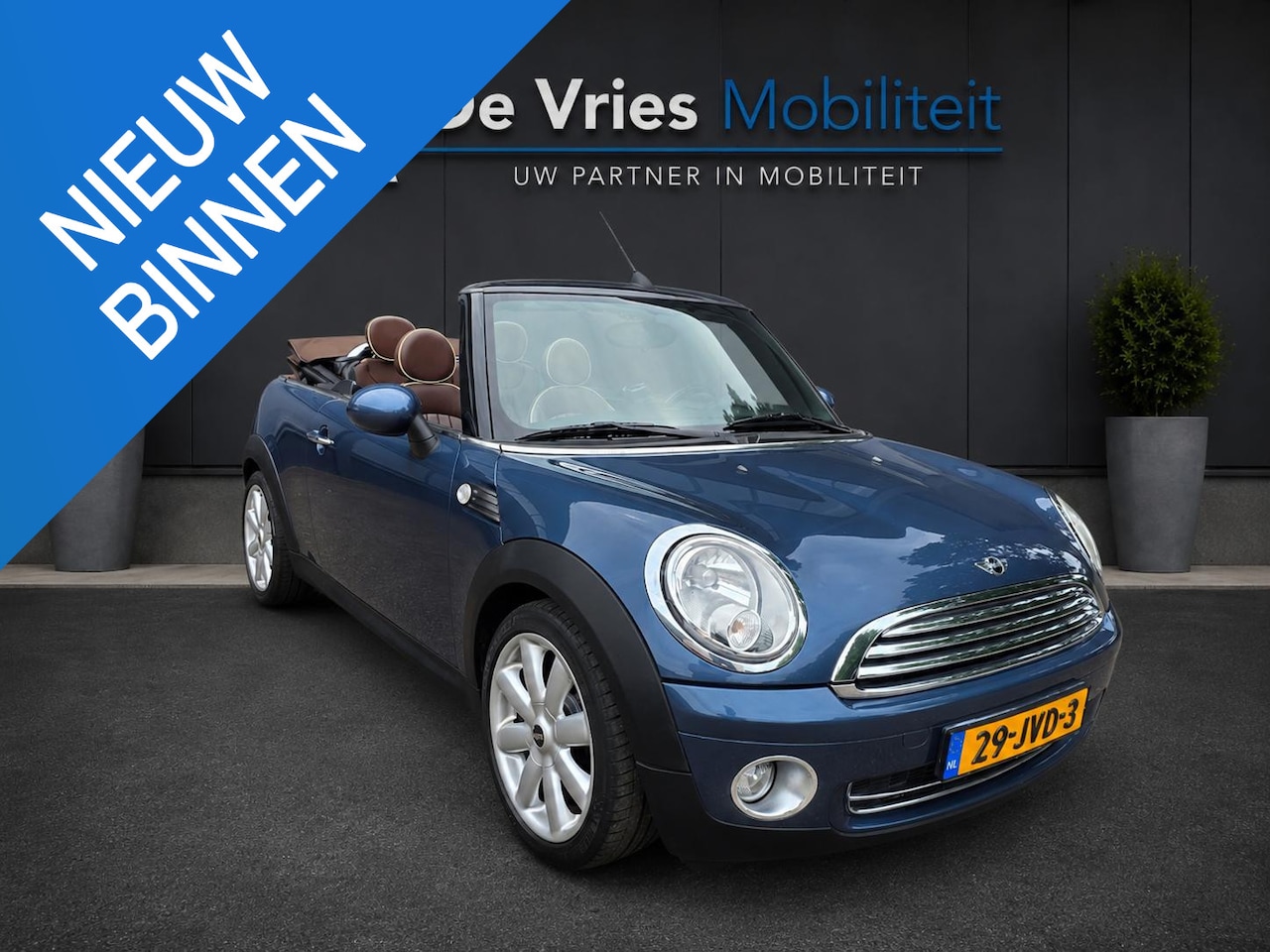 MINI Cabrio - 1.6 Cooper Chili **LEDER-AIRCO-NAP** - AutoWereld.nl