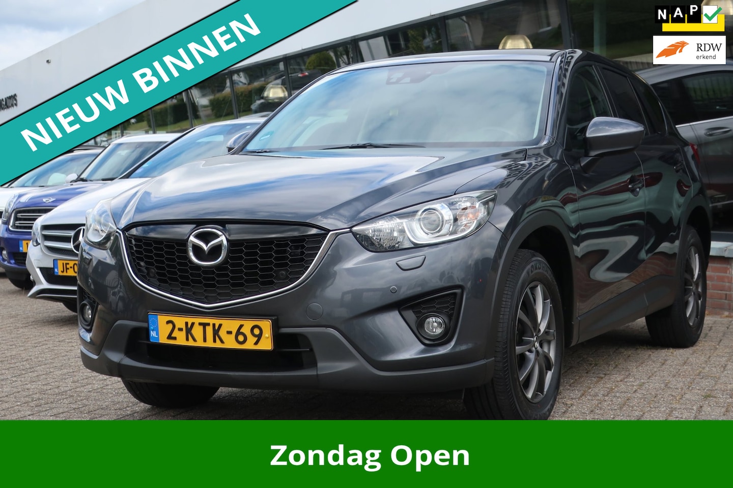 Mazda CX-5 - 2.0 Skylease+ 4WD 2e EIG_XENON_NAVI_ST-VERW_ECC_PDC V+A_LMV. - AutoWereld.nl