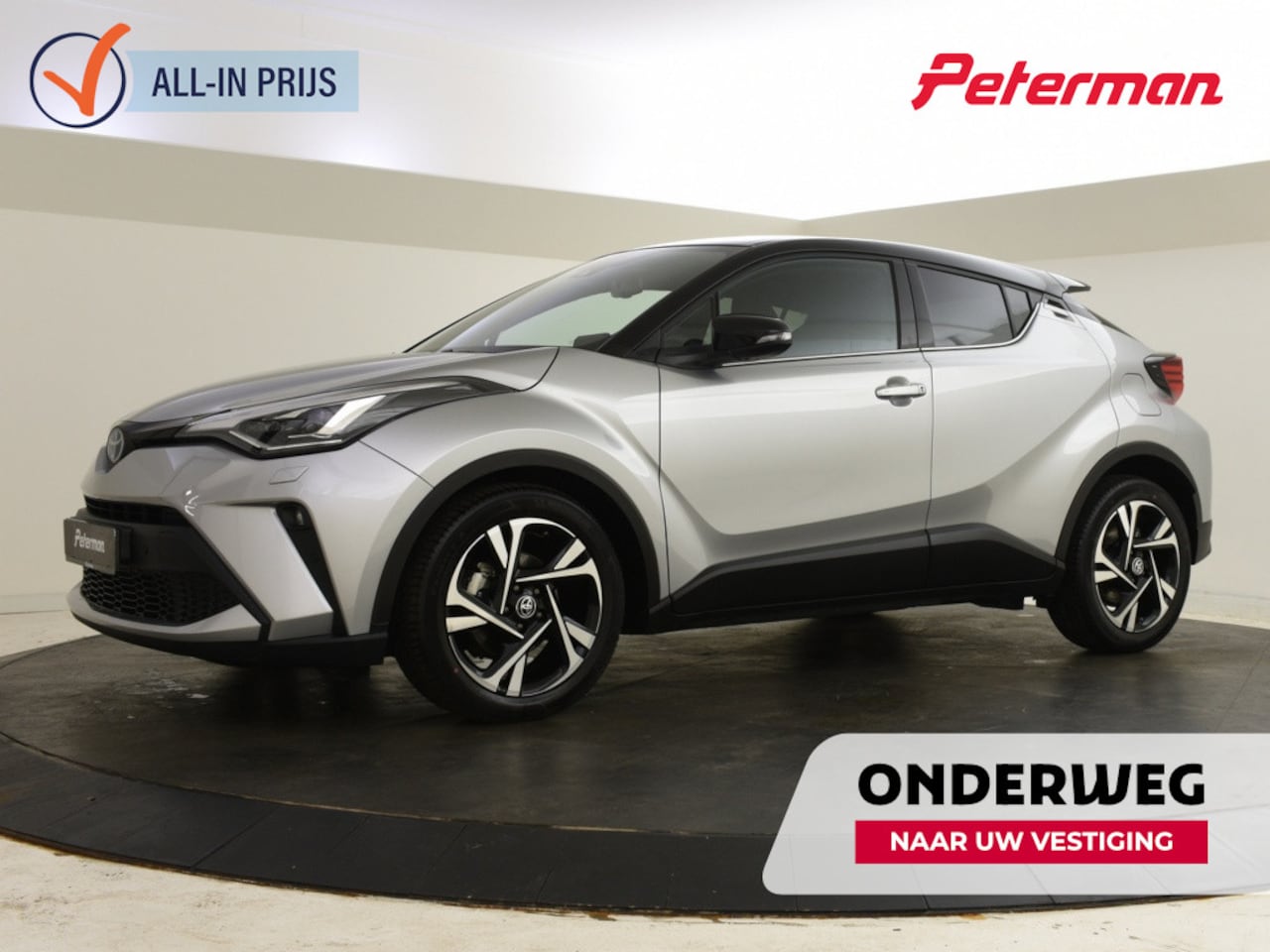 Toyota C-HR - 1.8 Hybrid Bi Tone | lage km-stand | PDC | Navigatie | BLIS | - AutoWereld.nl