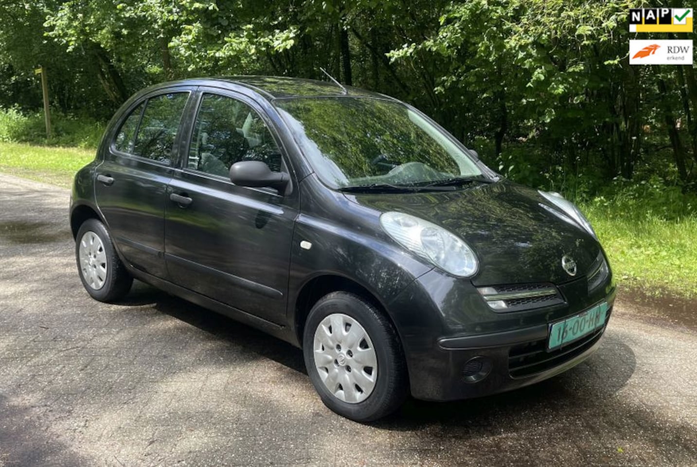 Nissan Micra - 1.2 Airco 5 Deurs Nieuwe APK Inruil is mogelijk - AutoWereld.nl