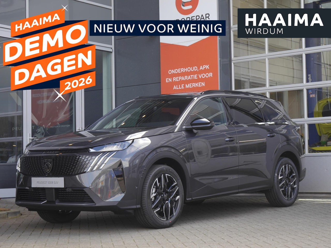 Peugeot 5008 - 1.2 Hybrid 136 Allure | Nieuwe auto | 7 zits | Rondom camera | Draadloze telefoonoplader | - AutoWereld.nl