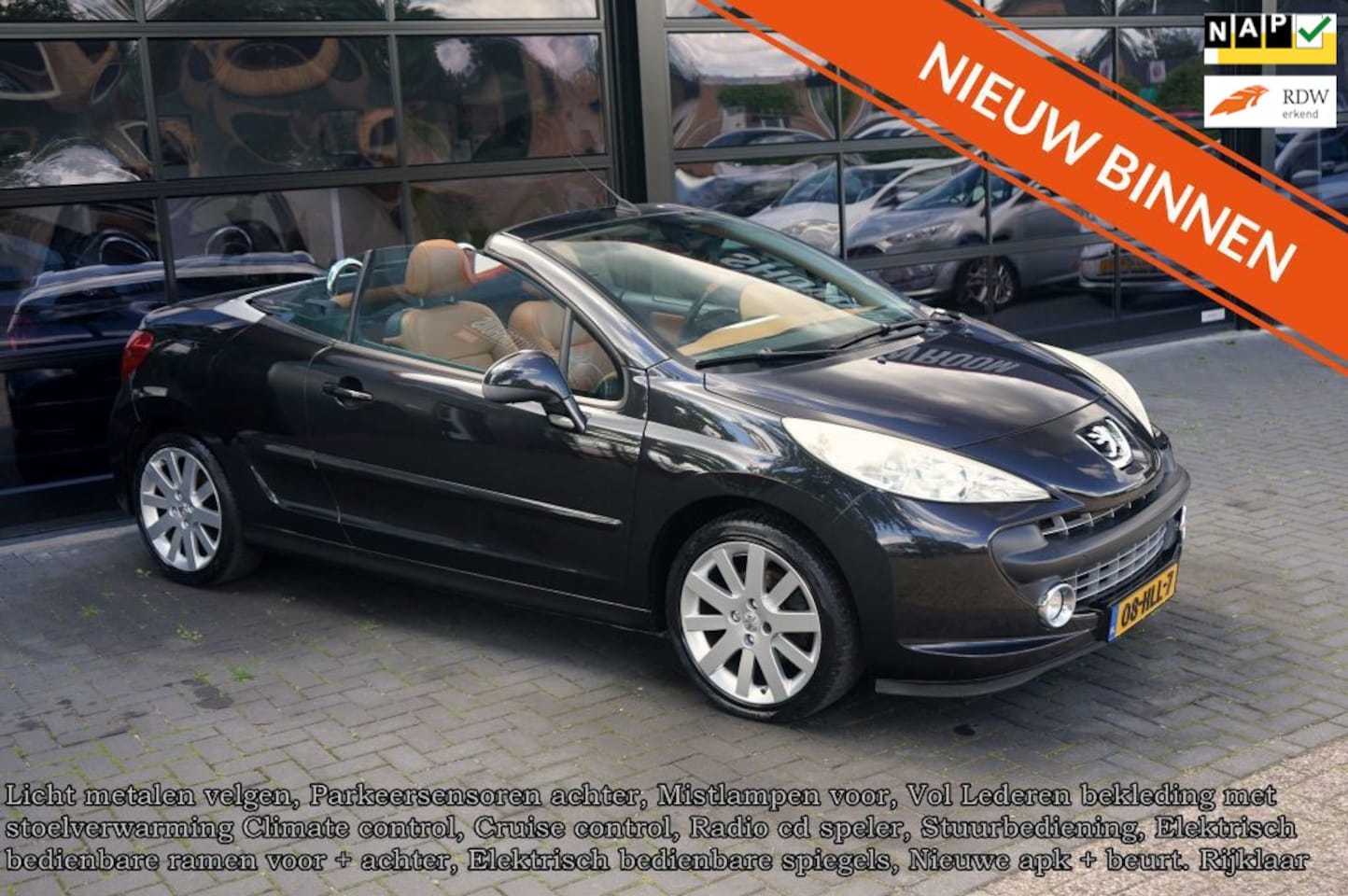 Peugeot 207 CC - 1.6-16V T Féline 1.6-16V T Féline, Leder, Clima, CC, Elek pakket - AutoWereld.nl