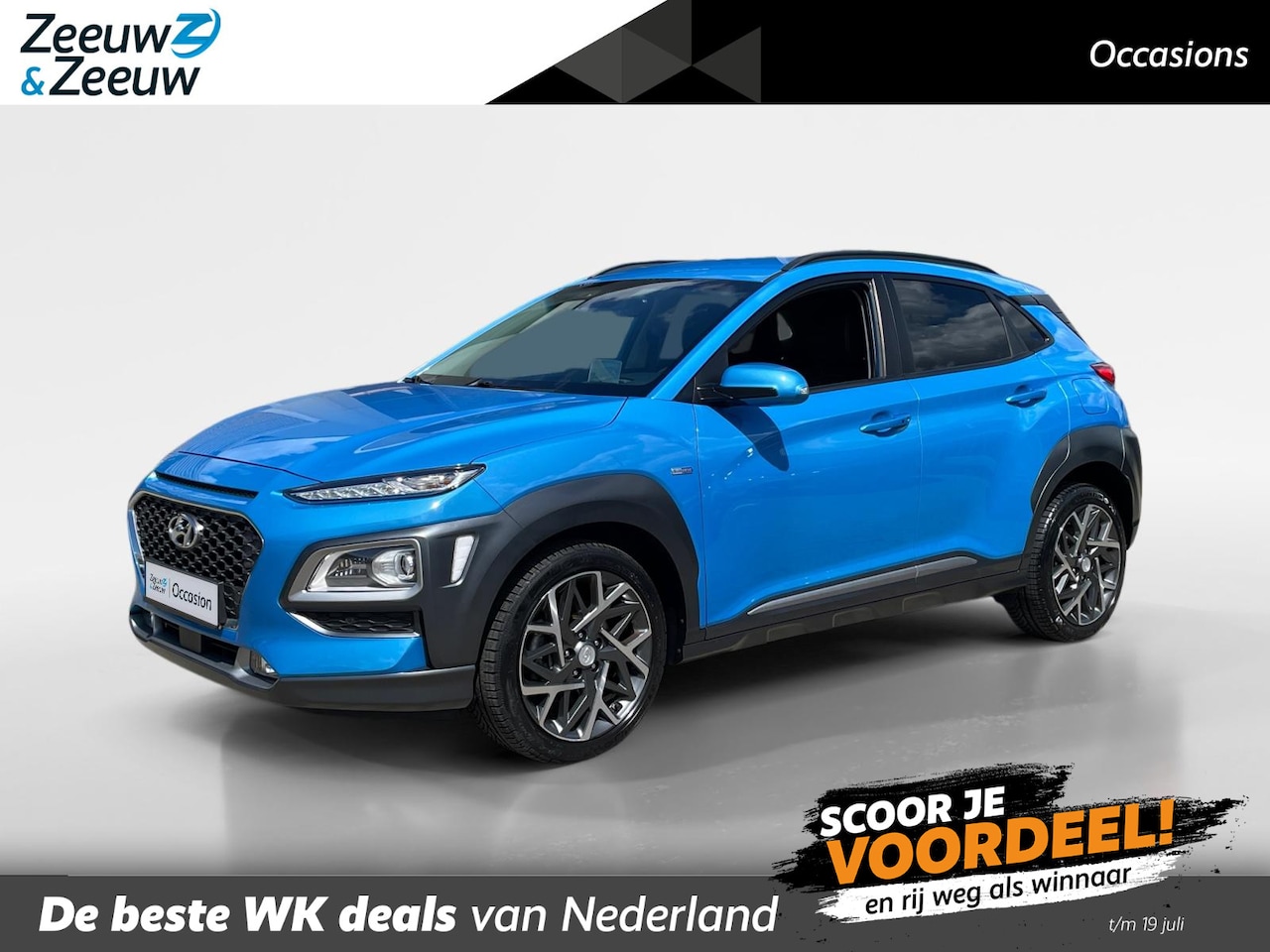 Hyundai Kona - 1.6 GDI HEV Premium | Trekhaak | Leder | Stoelverwarming - AutoWereld.nl