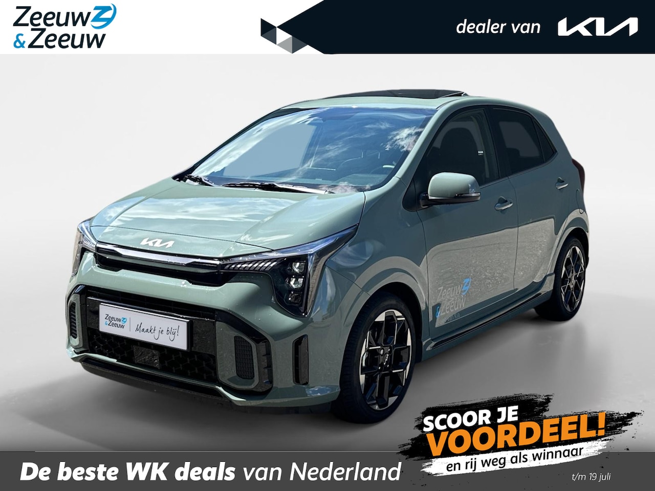 Kia Picanto - 1.0 GDi GT-Line AMT | schuif/kanteldak | Stoel/stuur verwarming | keyless entry | - AutoWereld.nl