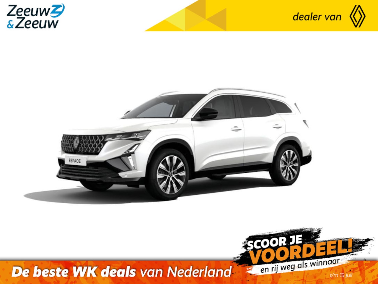 Renault Espace - E-Tech full hybrid 200 techno 7p. Nieuw model | Nu met € 3000,- Zeeuw & Zeeuw voorraadkort - AutoWereld.nl