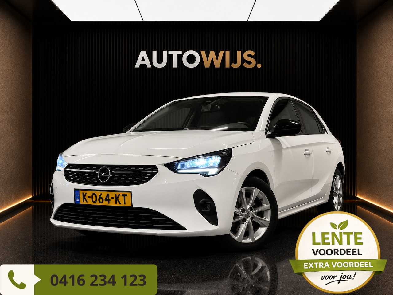 Opel Corsa - 1.2 Elegance|101PK|LED|CARPLAY|D-RIEM VV|GROOT SCHERM|KEYLESS| - AutoWereld.nl