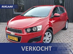 Chevrolet Aveo - 1.2 LT Aveo 1.2 LT 5-Drs Bordeauxrood NAP Cruise Airco Parkeersensoren USB/AUX Armsteun Bluetooth