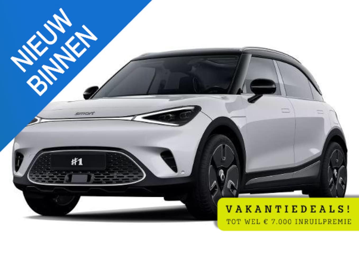 Smart #1 - Premium 66 kWh VAKANTIE DEALS! | Van €42.520,- voor € 39.020,- | 360° Camera | Dodehoekdet - AutoWereld.nl
