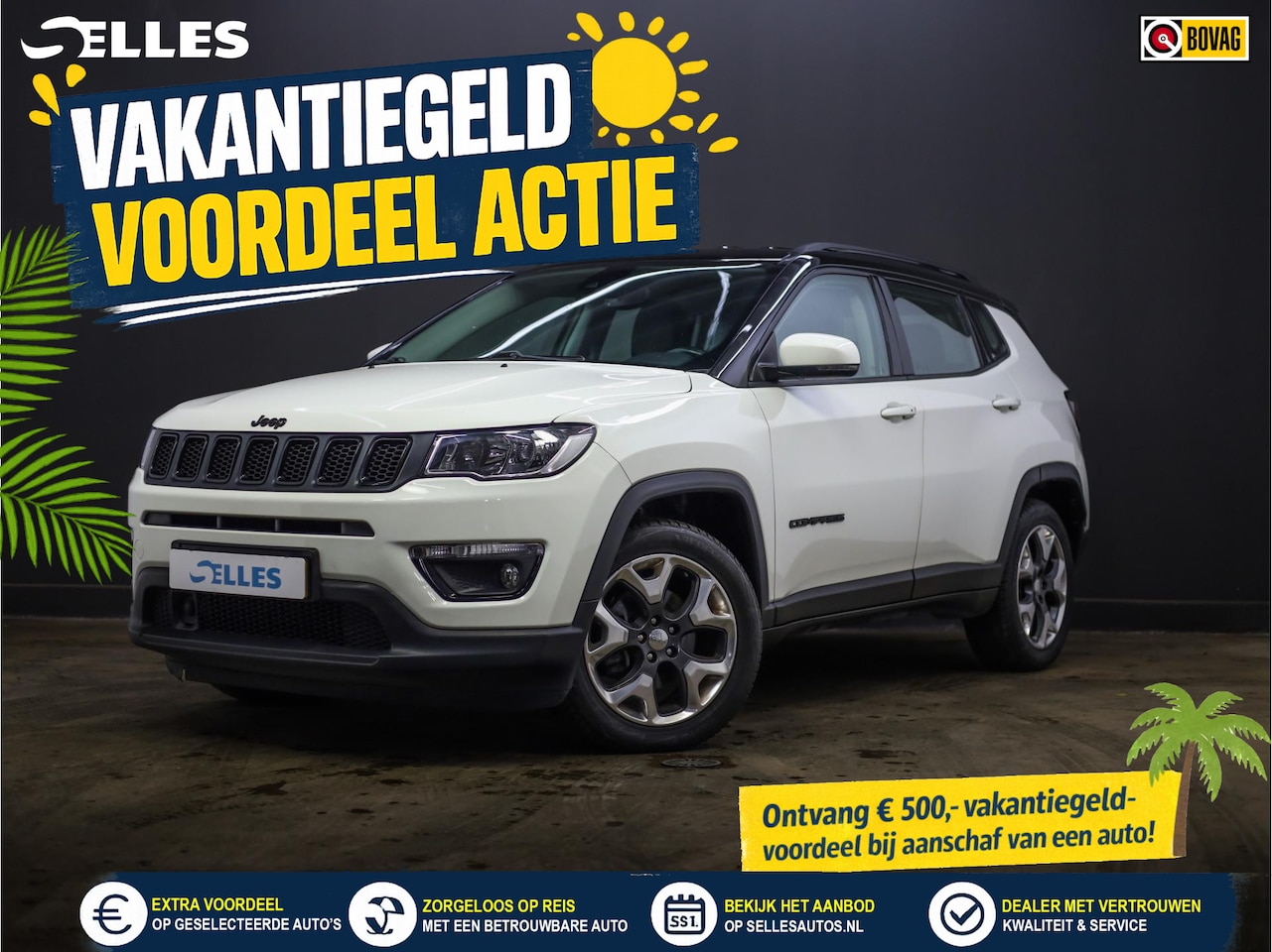 Jeep Compass - 1.3T Night Eagle Liberty Edition | Trekhaak | Automaat | Apple Carplay & Android Auto | Na - AutoWereld.nl