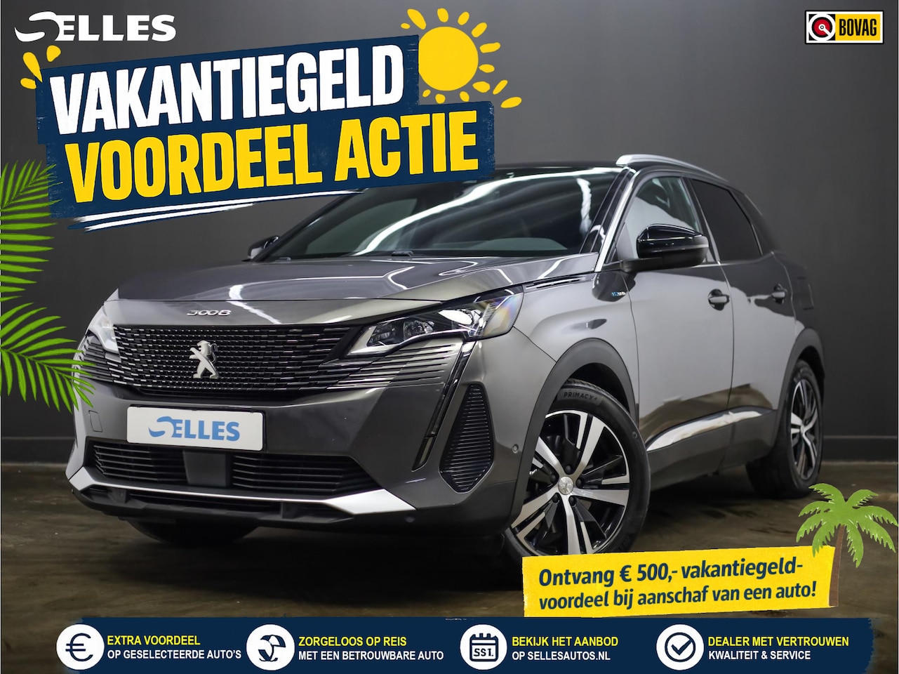 Peugeot 3008 - 1.6 HYbrid 300 GT Pack | Panoramadak | Black Pack | 360 Camera - AutoWereld.nl