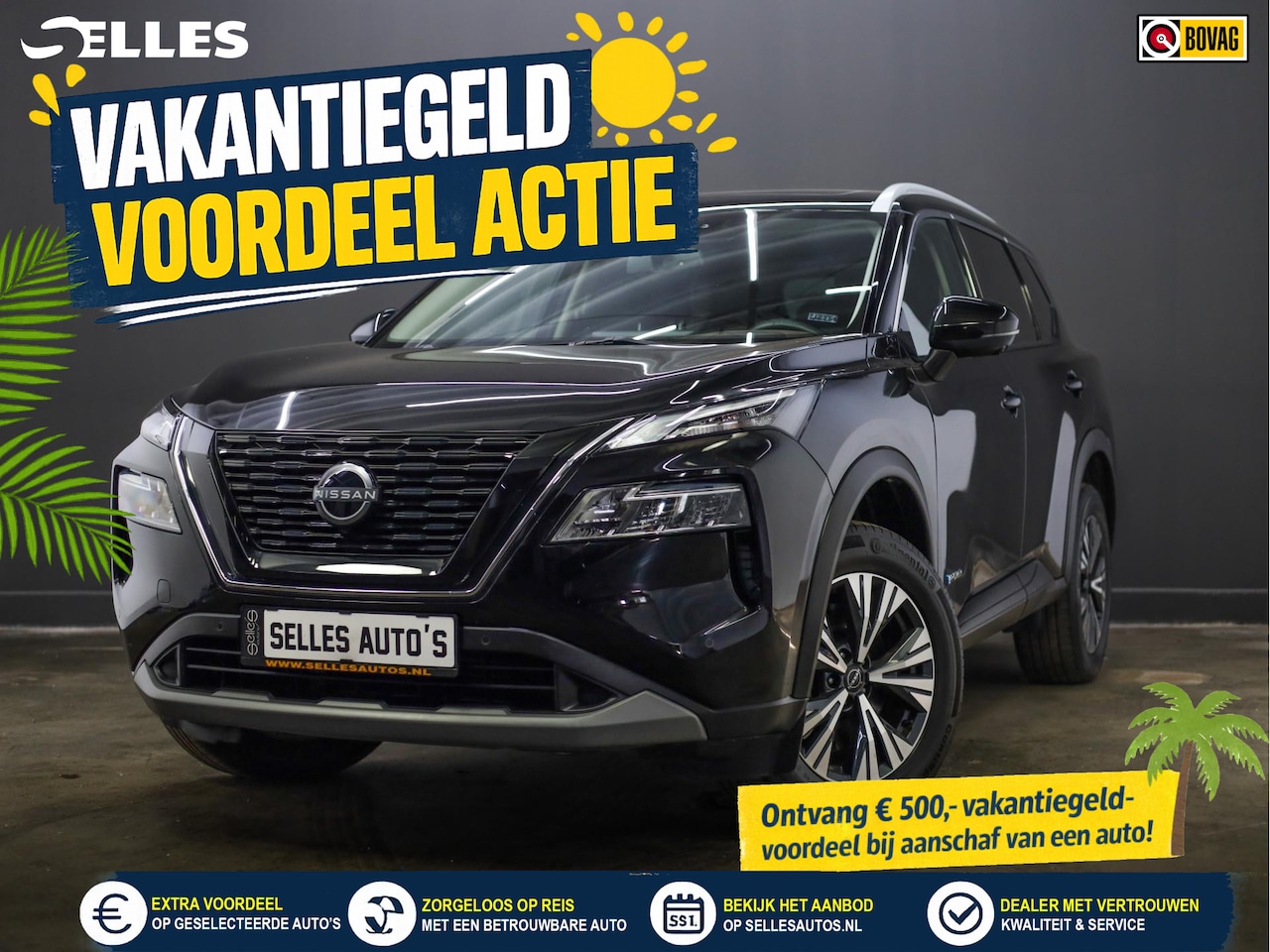 Nissan X-Trail - 1.5 e-Power N-Connecta Schuif-/kantel dak | 360 camera | Applecarplay | Adaptive cruise co - AutoWereld.nl