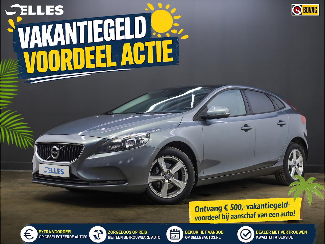Volvo V40 - 2.0 D2 Momentum | Navigatie | Voorstoelen verwarmd | Verwarmde voorruit | - AutoWereld.nl