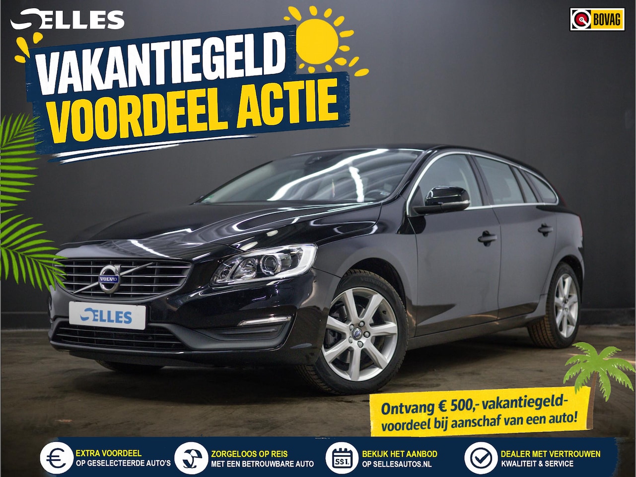 Volvo V60 - 1.5 T3 Nordic+ | Trekhaak | Stoelverwarming | - AutoWereld.nl