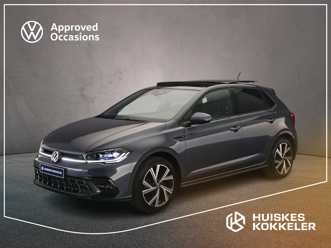 Volkswagen Polo - R-Line 1.0 TSI 110pk DSG Automaat Panoramadak, Adaptive cruise control, LED matrix koplamp - AutoWereld.nl