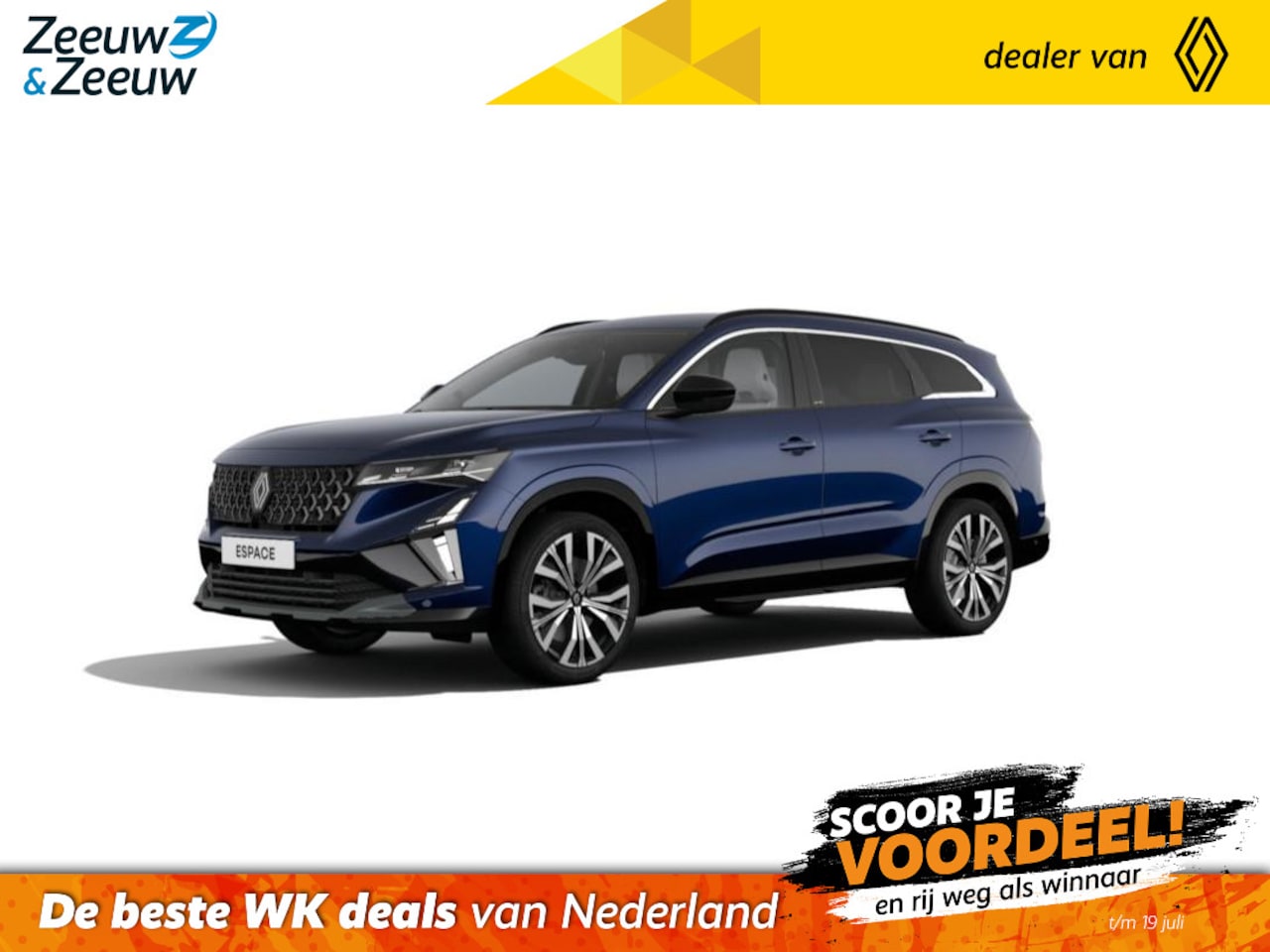 Renault Espace - (Zeeuw & Zeeuw Private Lease Actie v.a. € 716,-) E-Tech full hybrid 200 iconic 5p. | Wij m - AutoWereld.nl