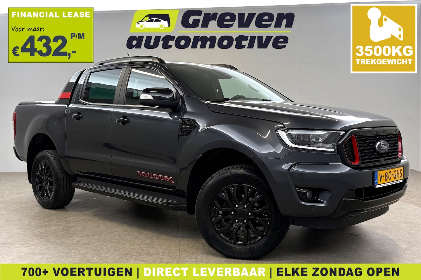 Ford Ranger - 2.0 Ecoblue 213PK Wildtrack Thunder 4X4 | Aut. | 3500kg Trekgew. | Trekhaak | Camera | Car - AutoWereld.nl