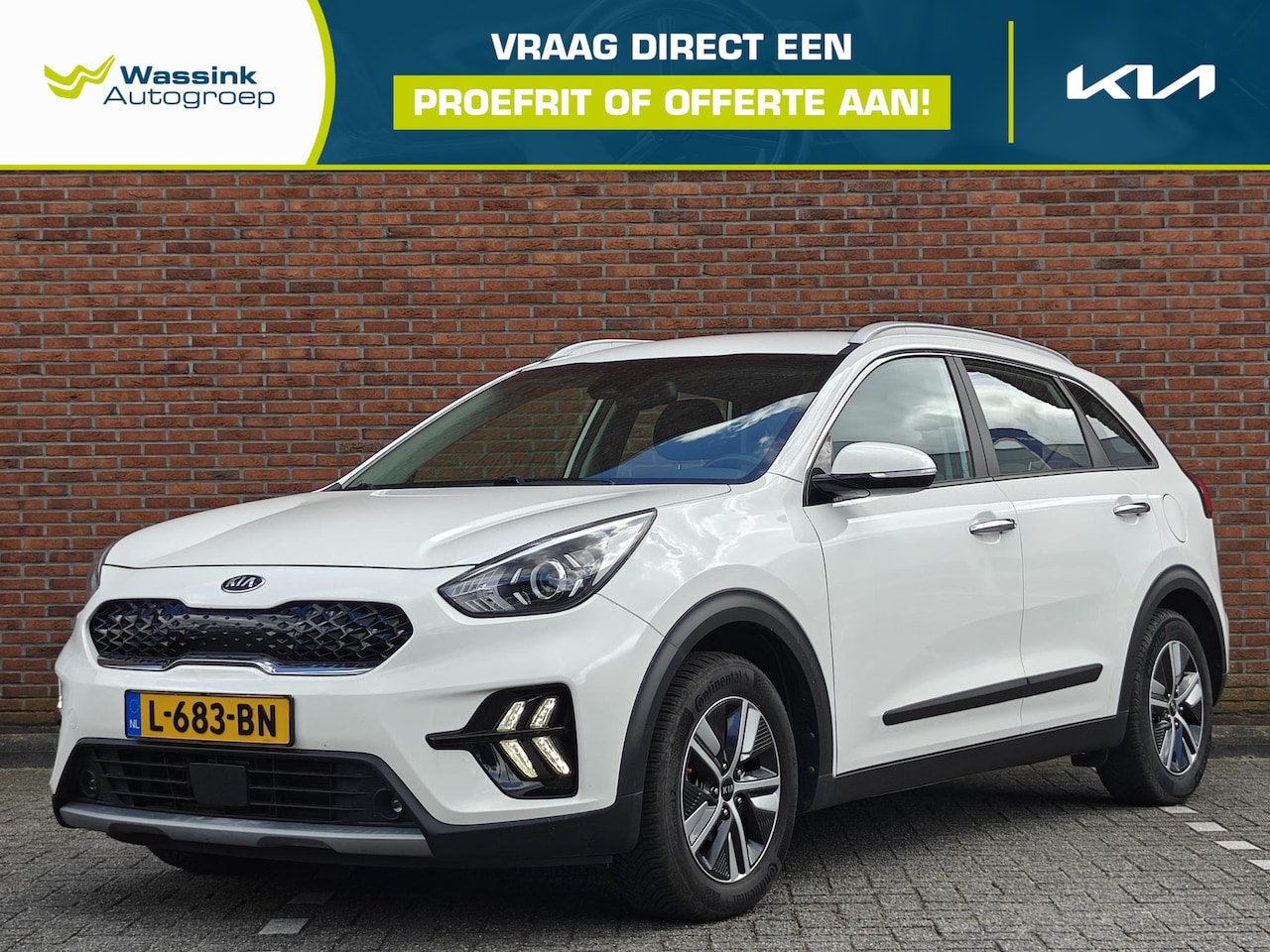 Kia Niro - 1.6 GDi Hybrid DynamicLine | Trekhaak | Navigatie | Climate Control | Parkeersensoren Acht - AutoWereld.nl