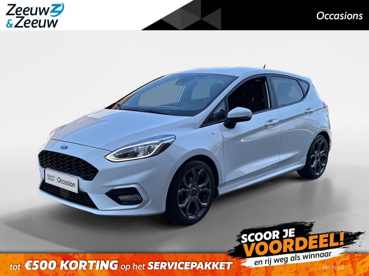 Ford Fiesta - 1.0 EcoBoost ST-Line | Trekhaak | Stoel/Stuur/Voorruitverwarming | Apple Carplay/Android A - AutoWereld.nl