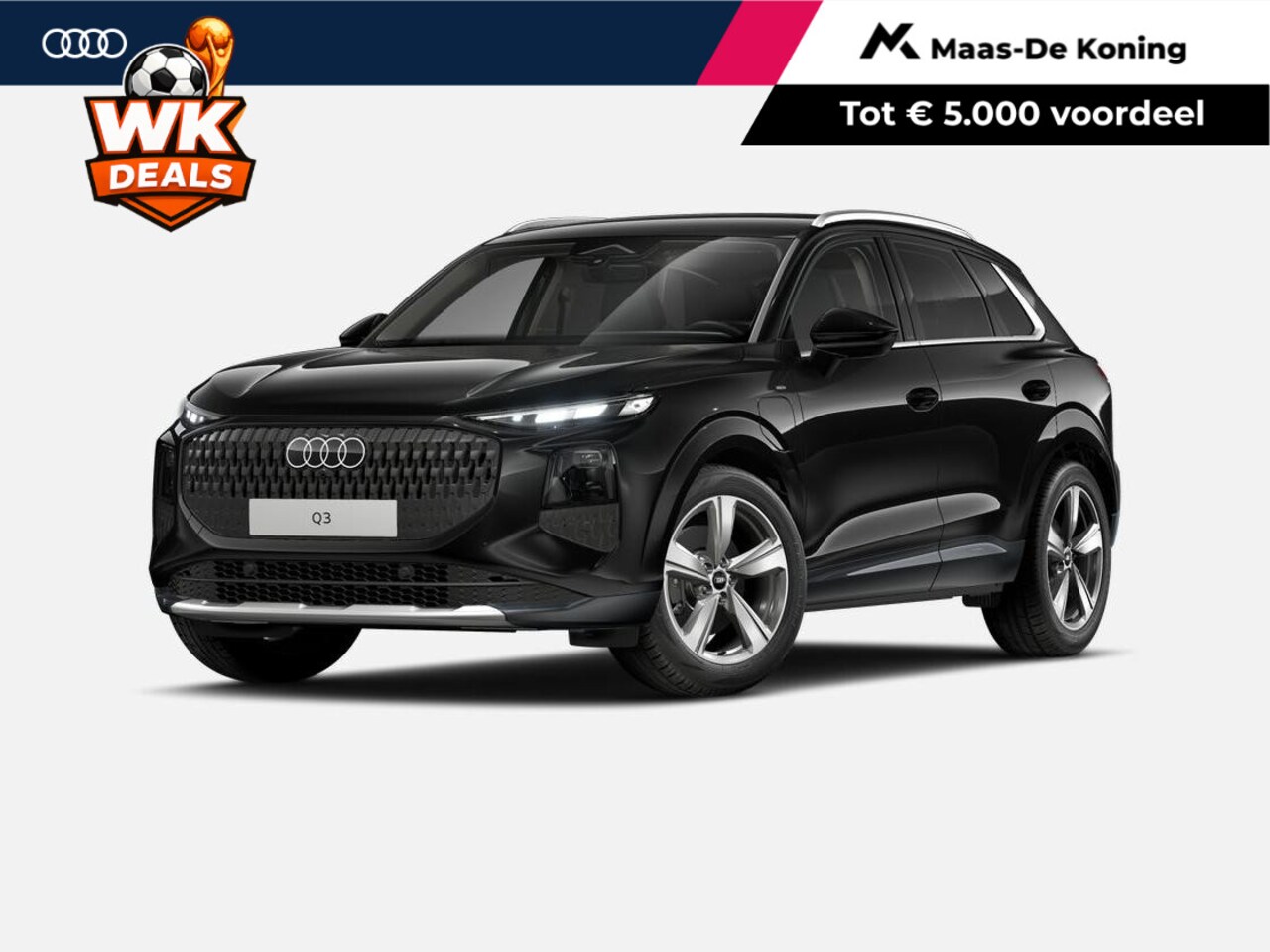 Audi Q3 - 1.5 200kW e-hybrid Advanced edition 272 pk Privacy glas · 19" LM Velgen · Exterieur in car - AutoWereld.nl