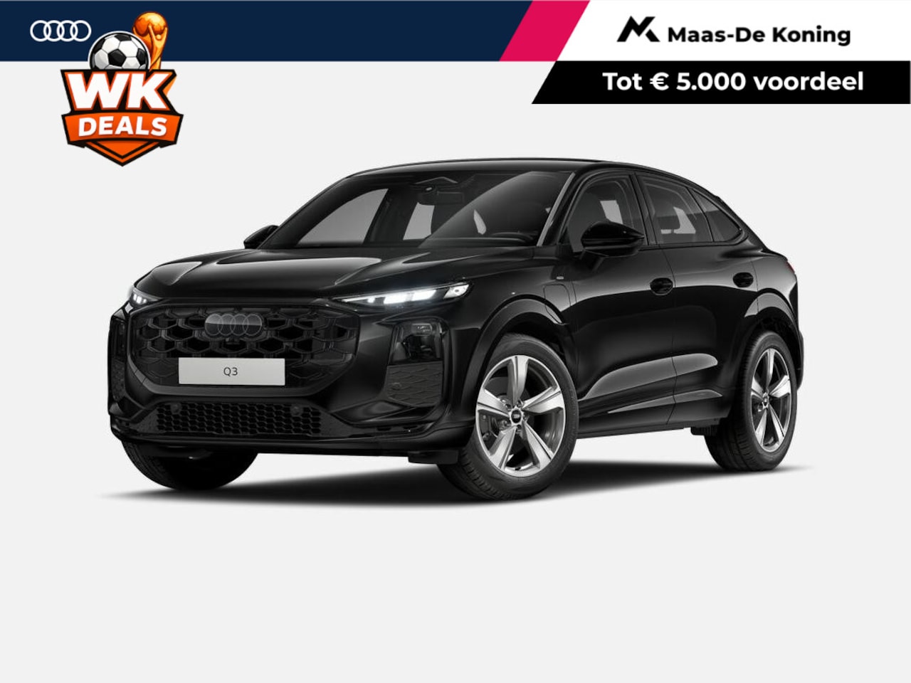 Audi Q3 Sportback - 1.5 200kW e-hybrid S edition 272 PK · Trekhaak elek. wegklapbaar · Exterieurpakket zwart - AutoWereld.nl