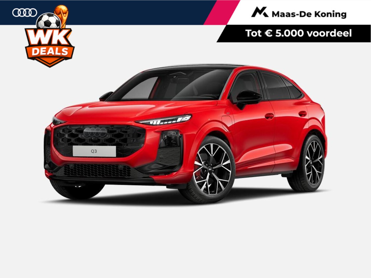 Audi Q3 Sportback - 1.5 200kW e-hybrid S edition 272 PK · Tech pro · Glazen panoramadak · Sportstoelen alcanta - AutoWereld.nl