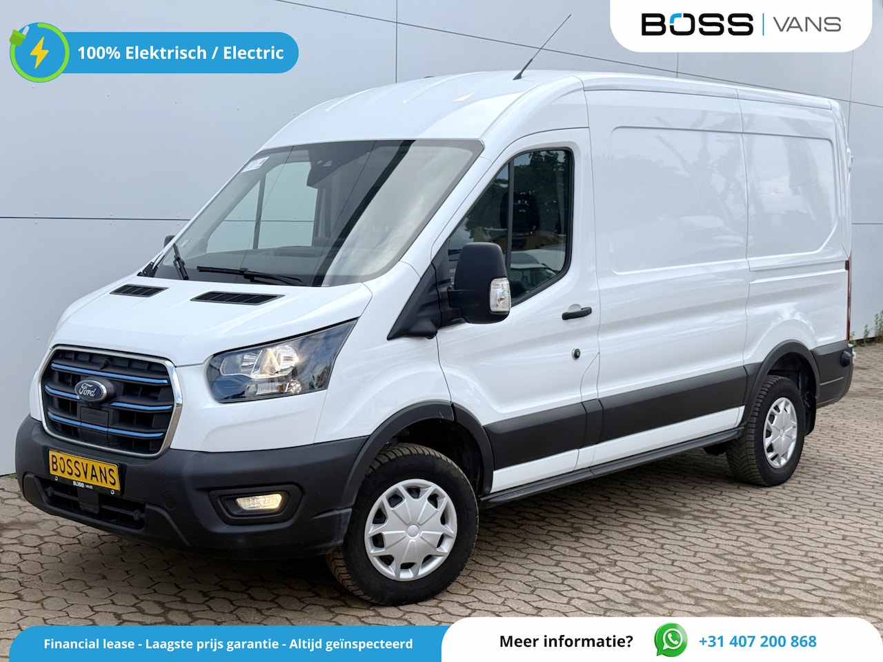 Ford E-Transit - 68kWh 184PK L2H2 334km WLTP 96,5% (SOH) Climate Control Cruise Control CarPlay Navigatie P - AutoWereld.nl