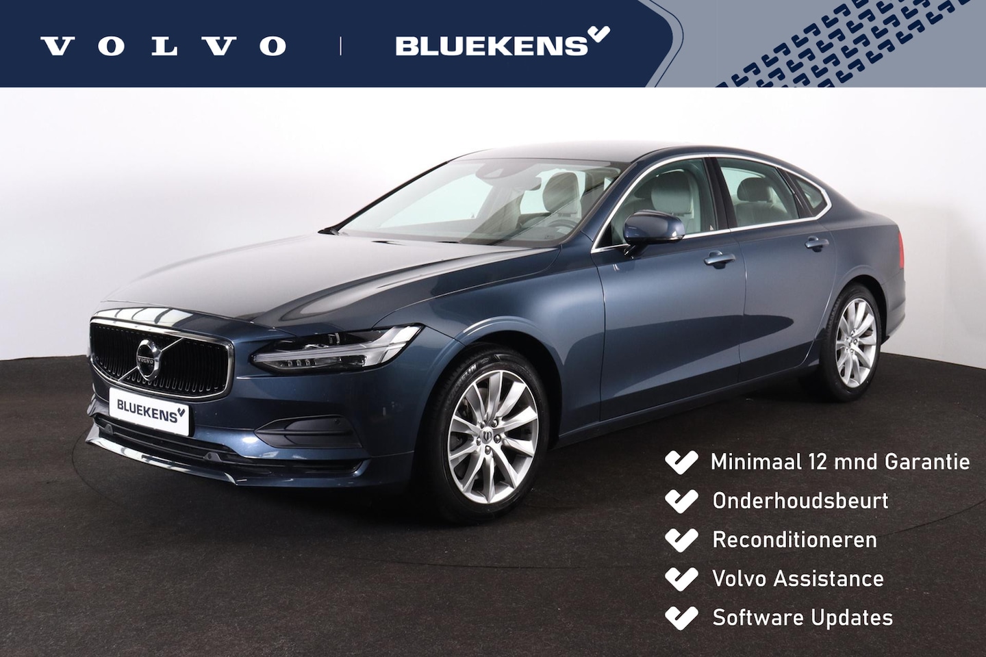 Volvo S90 - T5 Momentum - LED koplampen - Lederen bekleding - Elektrisch verstelbare bestuurderstoel - - AutoWereld.nl