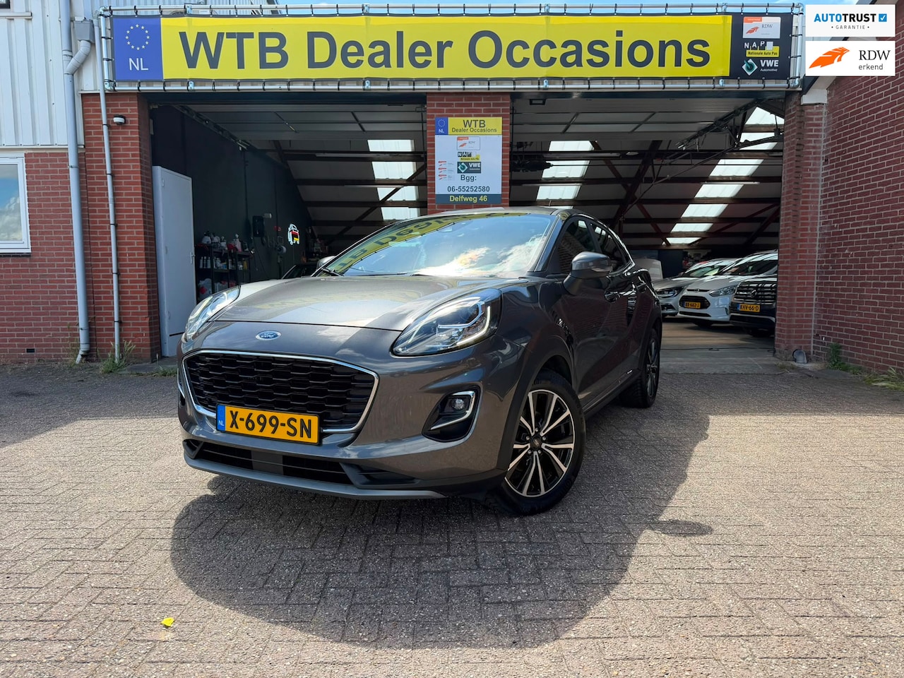 Ford Puma - 1.0 EcoBoost Hybride Titanium, 1e Eig. Navigatie, Trekhaak - AutoWereld.nl