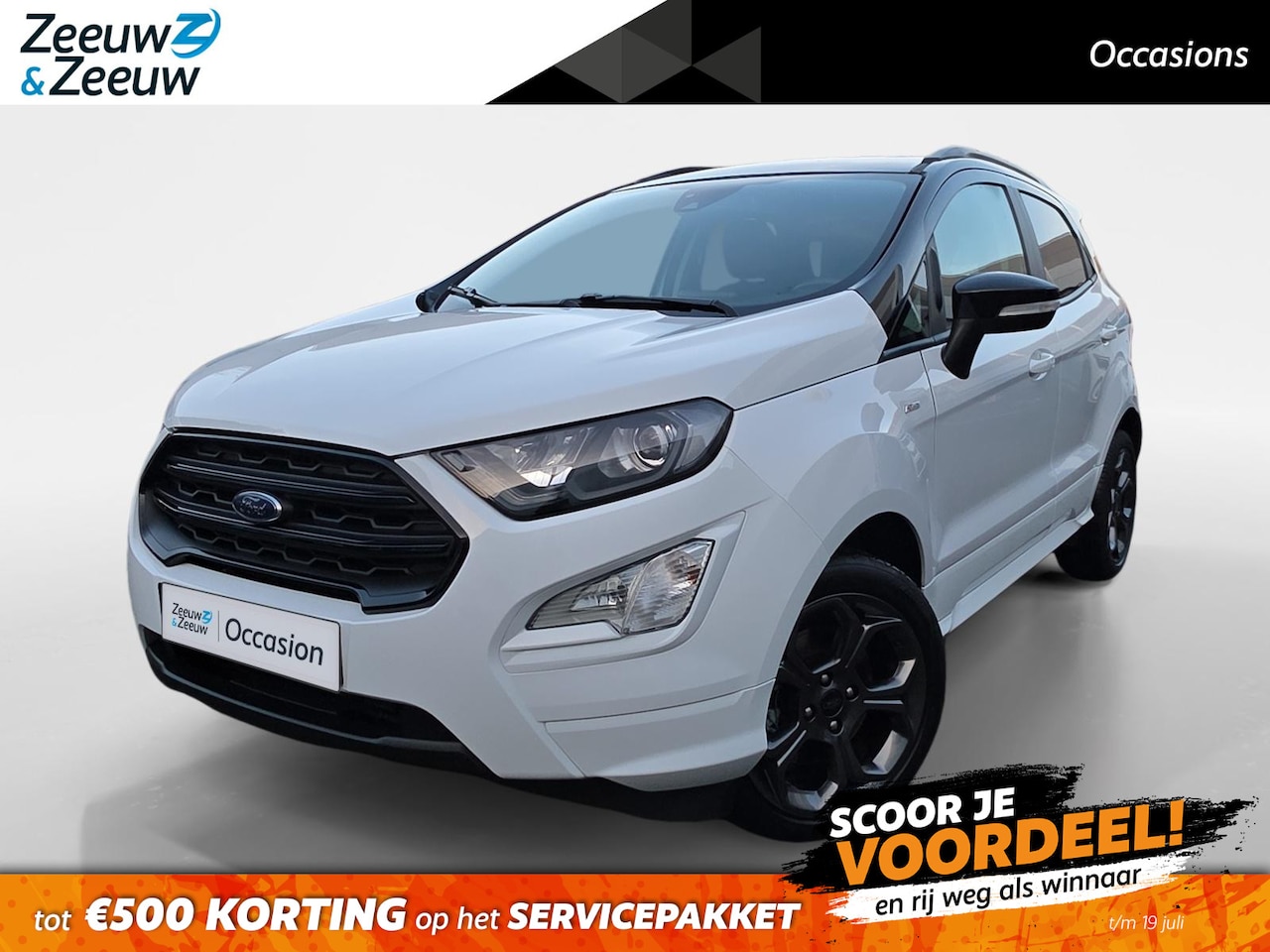 Ford EcoSport - 1.0 EcoBoost ST-Line | Two-Tone | Winter Pack | Climate Control | Parkeersensoren | Apple - AutoWereld.nl